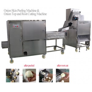 Onion peeler+cutter machine 2