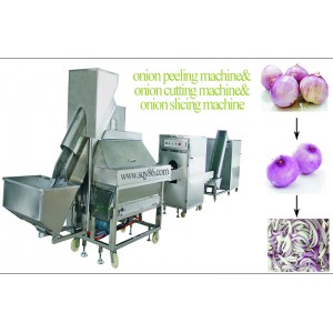 Onion slicing production line